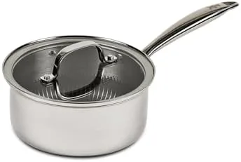 copper chef titan pan try ply stainless steel non stick frying pans 2 qt sauce pan with lid